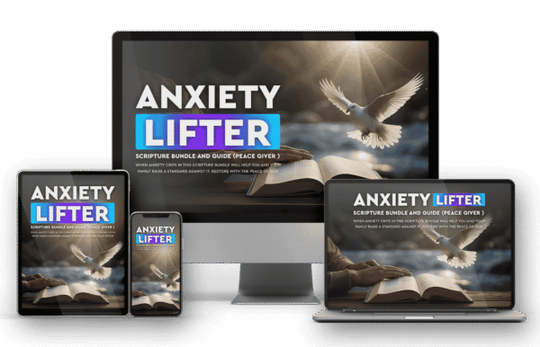 Anxiety Mini Bible Set – 52 Weeks of Scripture, Prayer & Encouragement + step by step evidence base guide