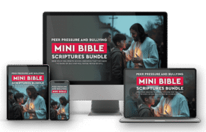 🛡️ Peer Pressure and Wise Choices Mini Bible Bundle — 25 Scriptures, Prayers, and Quotes + Step by step evidence base guide