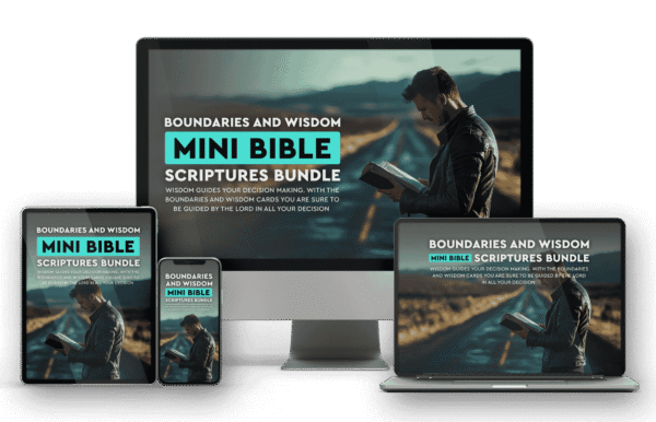 🛡️ Boundaries and Wisdom Mini Bible Bundle: A Faith-Based Guide to Healthy Living+ Step by step guide on how to use it